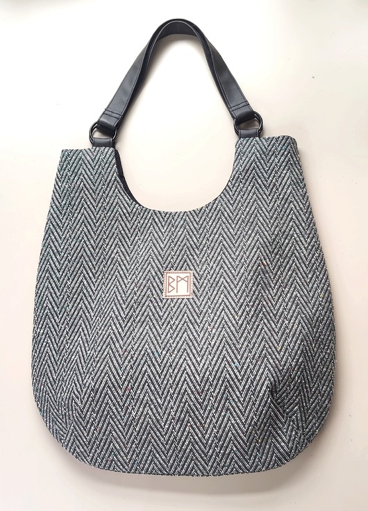 torby na ramię Olga w jodełkę