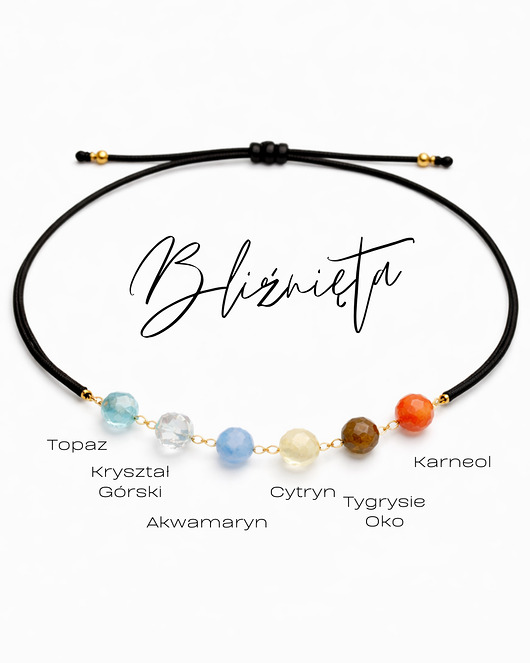bransoletki na sznurku ZODIAK, Bransoletka Glam, Bliźnięta