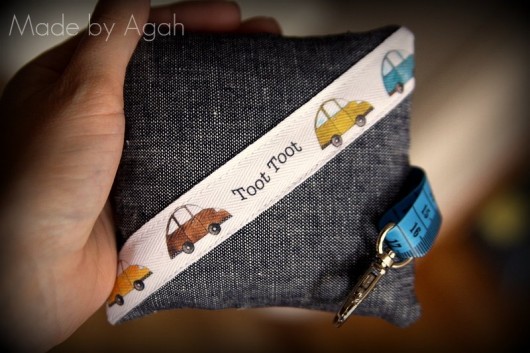 Brelok  &quot;Toot toot&quot; z autkami made by agah