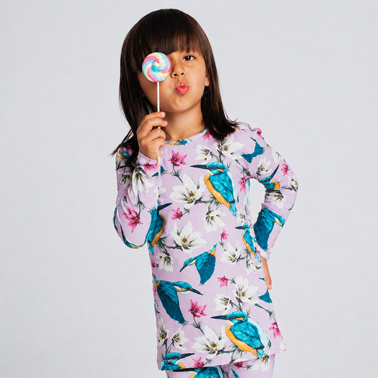 bluzki dla dziewczynki Bluzka (longsleeve) Zimorodek Laurka