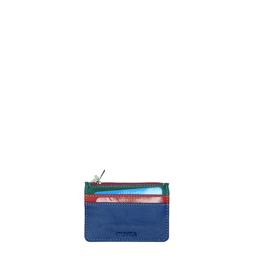 portfele damskie Etui organizer na karty płatnicze wizytówki dokumenty skórzane OLIVKA