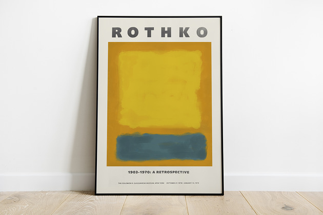 Mark Rothko, plakat wystawowy Pas De LArt