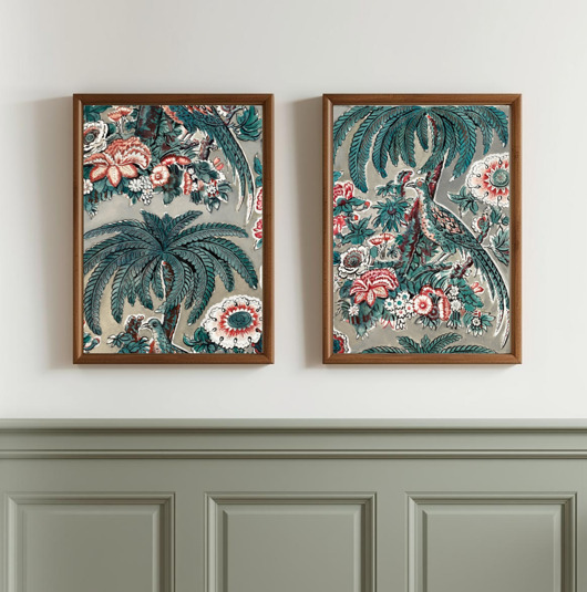 grafiki i ilustracje ZESTAW 2 PLAKATÓW  , chintz dekoracja, grafiki botaniczne