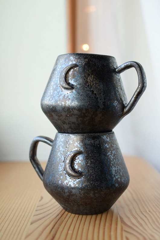 kubki Kubki z Księżycem Ceramiczne Prezent dla Pary