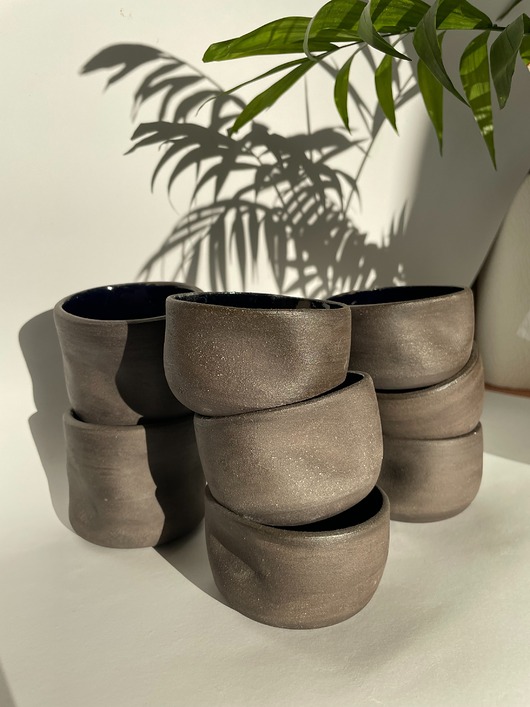 kubki Czarka czarny kobalt 130 ml