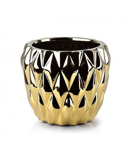Kwietnik Osłonka Ceramiczna Złota MIA home