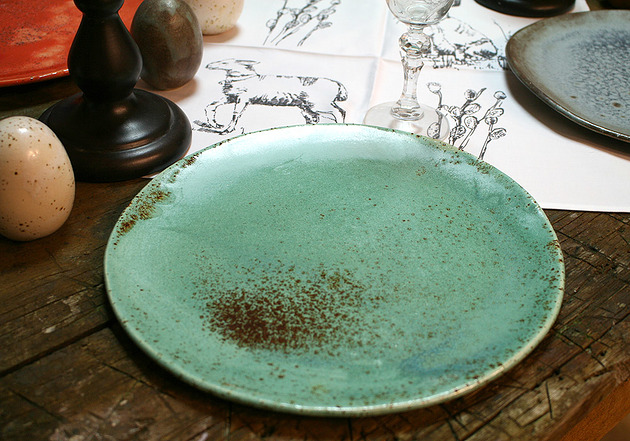 talerze ceramiczne turkusowy Studio Mini Forma