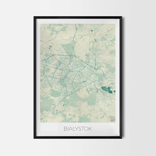 plakaty Plakat Białystok - CityArtPosters