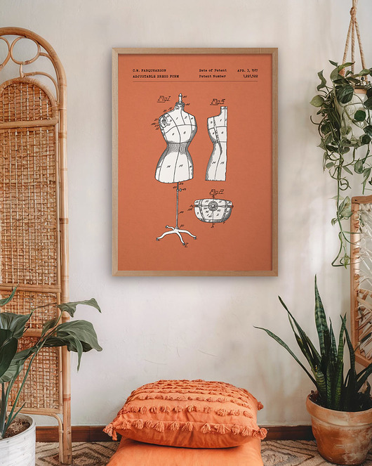 plakaty Manekin krawiecki - plakat patent