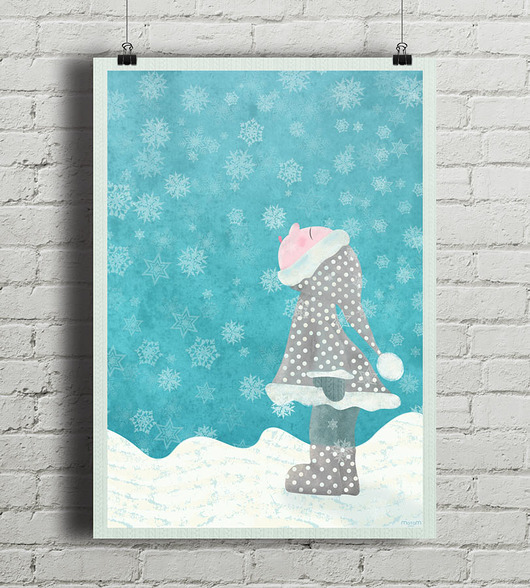 plakaty Pierwszy śnieg - plakat fine art, giclee