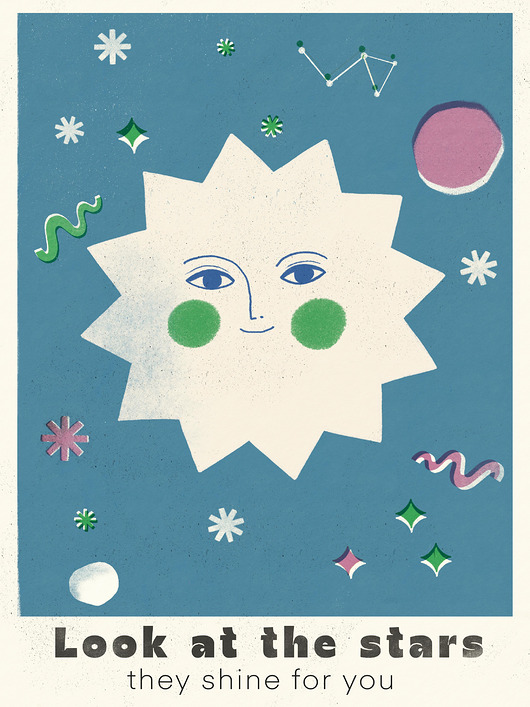 plakaty Plakat Look at the stars