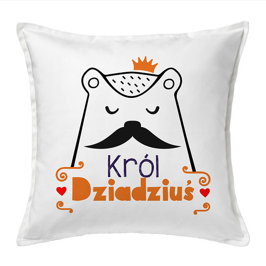 Poduszka Król Dziadek FajnyMotyw