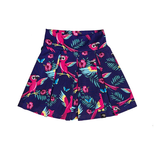 legginsy i getry dla dziewczynki Spódniczka z szortami Fioletowa Papuga