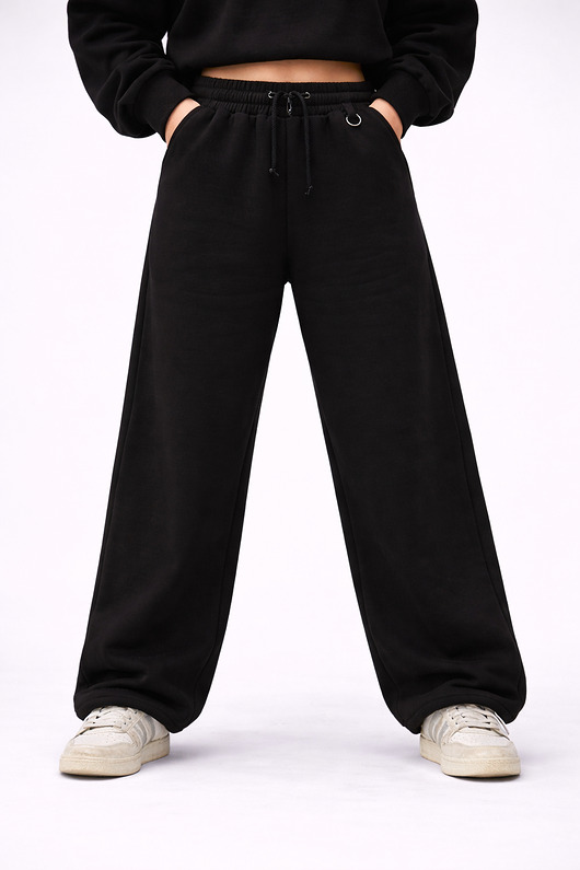 spodnie dresowe damskie Spodnie - 330 GSM Black