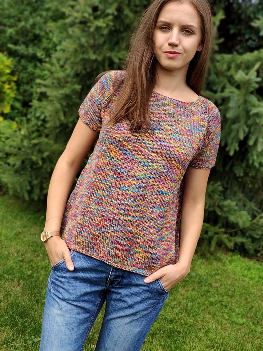 akwarela w multikolorze agat handmade