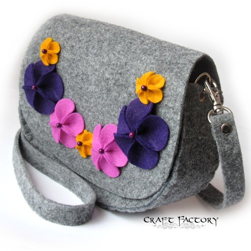 Popping Iris - torebka mała Craft Factory