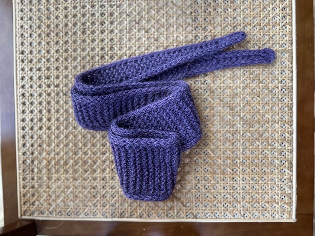 ubrania różne Szalik Midi zwężany  z wełny i alpaki Handmade