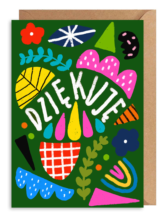 Kartka okazjonalna Dziękuję Gosia Sendlewska