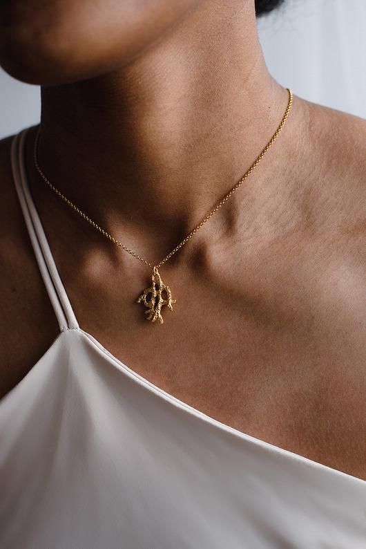 złote naszyjniki Naszyjnik Koralowiec