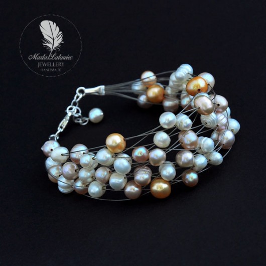 Bransoletka >Subtle cream Marta Latawiec