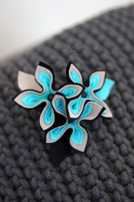 turkusowa FlowerFelt Design