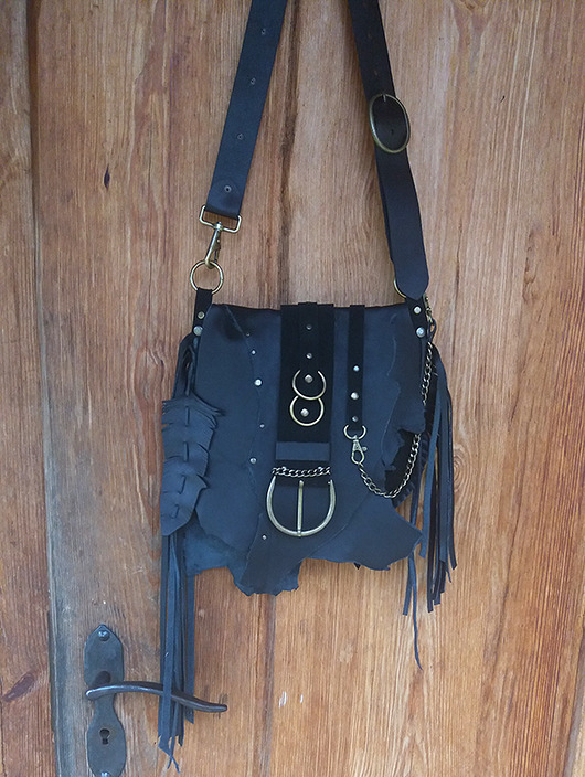 torebka skórzana, gothic, steampunk martuch