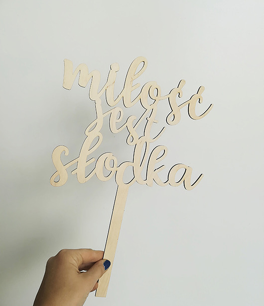 Topper miłość jest słodka JJ Studio