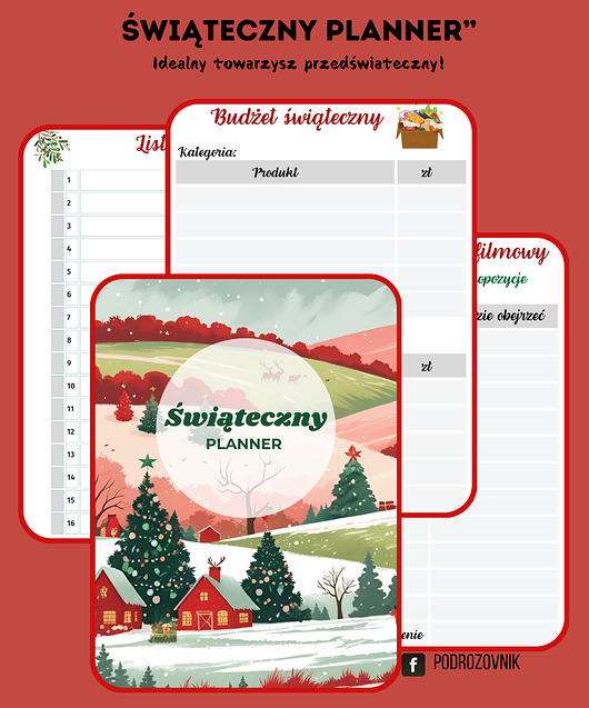 kalendarze i plannery Planner Świąteczny