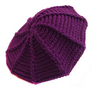 Fioletowy beret eulalia