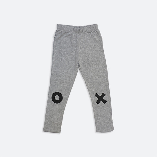 spodnie dla chłopców Kids Basic Leggins  - GRAY MELANGE