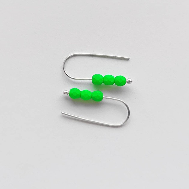 kolczyki z kamieniami Kolczyki OKRĄG