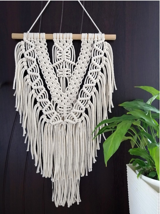 Makrama dekoracja ścienna Boho styl Barwny Zakątek