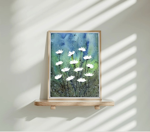 obrazy Oryginalna akwarela. Łąka A5