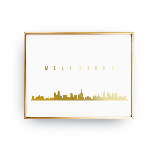 Plakat Melbourne, Złoty Druk ZlotePlakaty