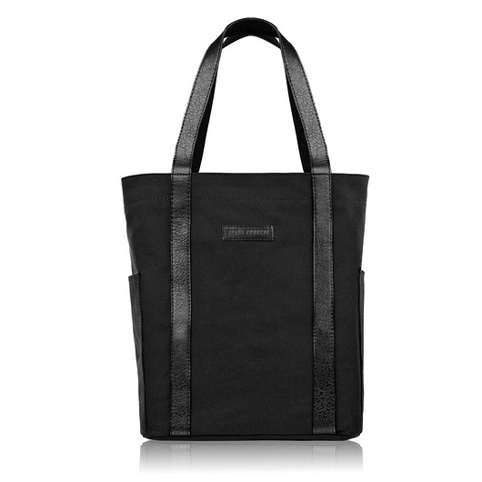 torby na ramię TORBA DAMSKA NA RAMIĘ SHOPPER DUŻA WEGAŃSKA POJEMNA CZARNA Paolo Peruzzi