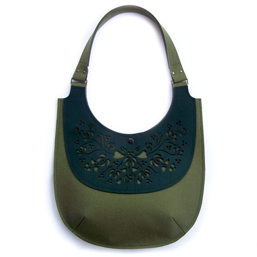 Flower Bag - dark green Beltrani