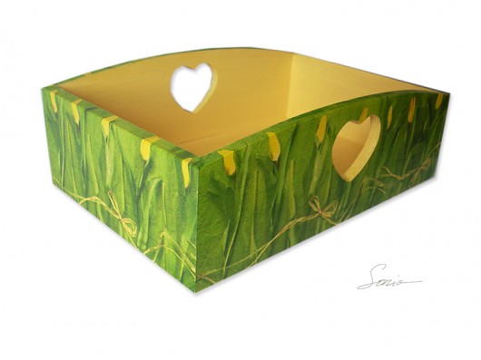 Skrzynka dwa serca. Tulipanki. ARTsonia