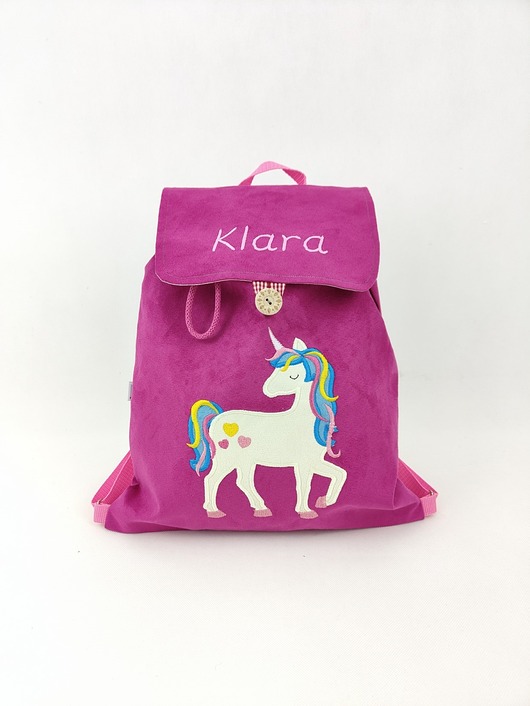 torebki, worki i plecaki dziecięce Personalizowany prezent dla dziewczynki, plecak z jednorożcem