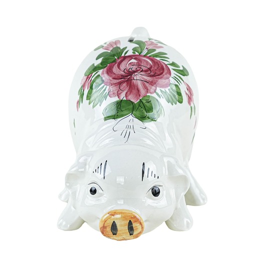figurki i rzeźby Ceramiczna świnka skarbonka, portugalski design, lata 70, produkcja: Portugalia