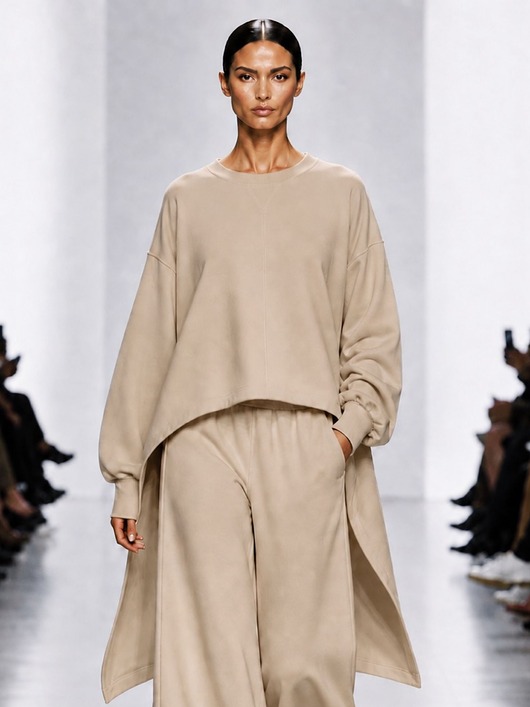 tuniki damskie Bluza piaskowa oversize YY700400