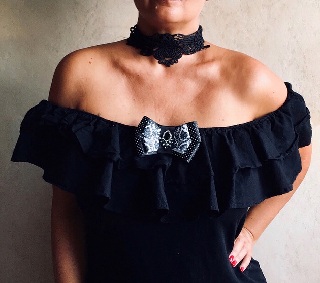 Brosza   Glamour  2019 NEW Pudrowy Różowy