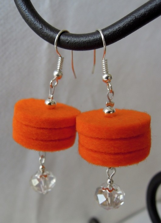 Filcowe dyski - orange III Green Sheep