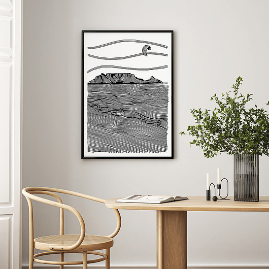 grafiki i ilustracje Kitesurfing / RPA / Grafika