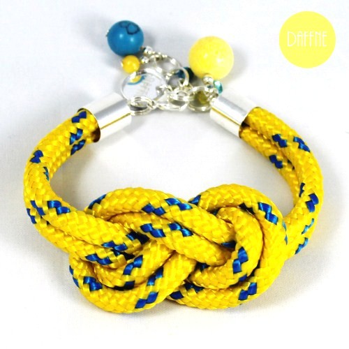 Bransoletka Yellow Loop Rope by Daffne LOVINA PRINTS