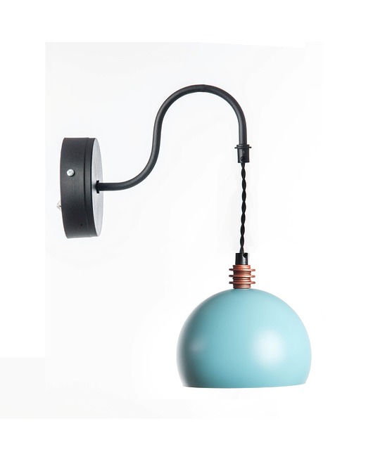Kinkiet, lampa ścienna Tester, błękitny 37 cm Home Design