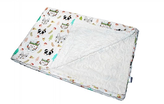 Kocyk letni 80x100cm z minky + GRATIS Mi Bebe