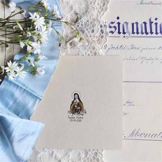 obrazy Twoja patronka, święta Klara, bierzmowanie