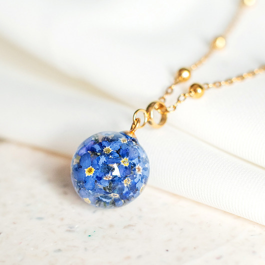 wisiory Wisiorek z niezapominajkami