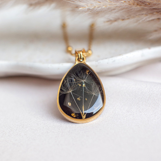 wisiory Wisiorek z rzęsek dmuchawca