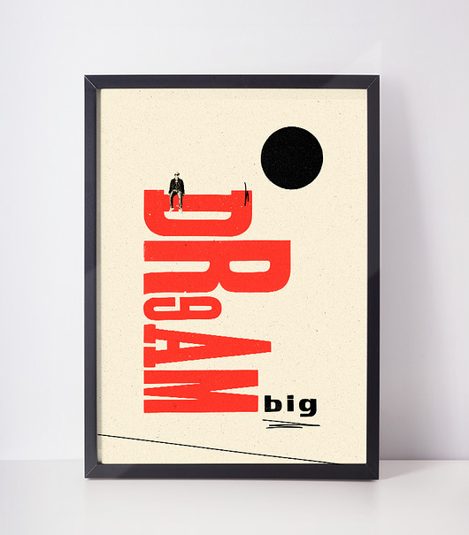 plakaty plakat // dream big // a3